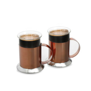 La Cafetiere Miedziane kubki do kawy 2 szt