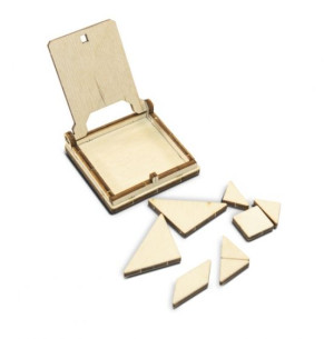 Drewniana gra podróżna 3D Wooden.City - Geometryczna Układanka - Tangram