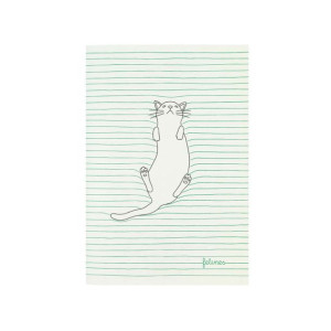 Mały Zeszyt - Koty - Feline Fine (Green)