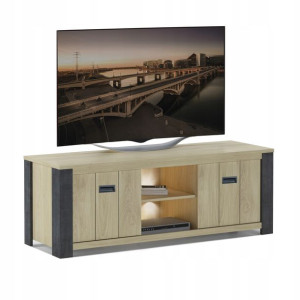 Stolik pod telewizor RTV LOUI 152 cm dąb puccini