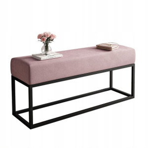 Ławka tapicerowana loft CANDY II czarny stelaż 100