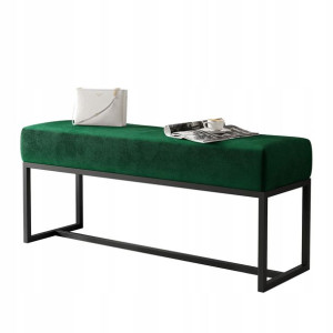 Ławka tapicerowana loft CANDY czarny stelaż 110 cm