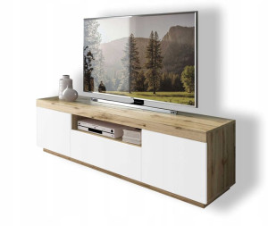 Szafka RTV stolik TV YOSHI wotan/biały mat 170 cm