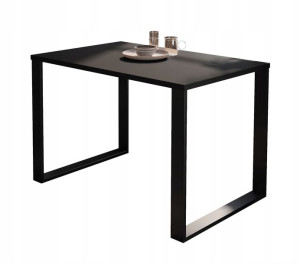Stół nierozkładany ART SLIM 110 cm czarny mat