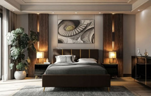 Łóżko tapicerowane TIFFANY z pojemnikiem 160x200