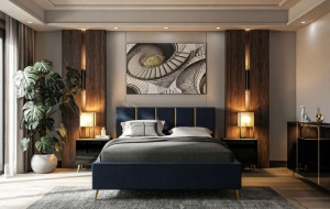 Łóżko tapicerowane TIFFANY z pojemnikiem 140x200