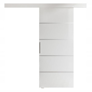 Drzwi przesuwne naścienne PORTE III biały 76 cm