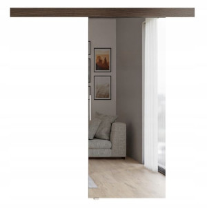 Drzwi przesuwne naścienne PORTE II choco 76 cm