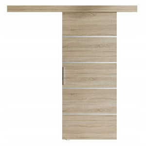 Drzwi przesuwne naścienne PORTE III sonoma 96 cm