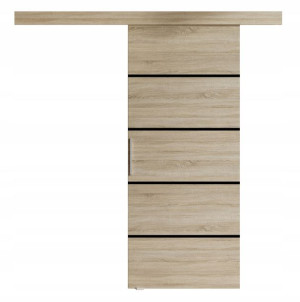 Drzwi przesuwne naścienne PORTE III sonoma 96 cm