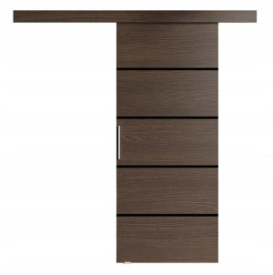 Drzwi przesuwne naścienne PORTE III choco 76 cm