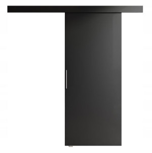 Drzwi przesuwne naścienne PORTE I czarny mat 96 cm