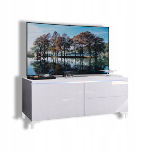 Szafka RTV 11W wysoki połysk LED