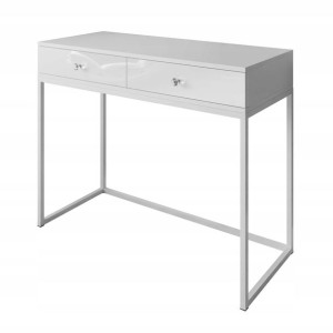 Konsola BLANCO LOFT 100 cm biały połysk UCHWYT