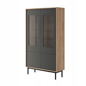 Nowoczesna witryna BASE BWT104 push open grafit