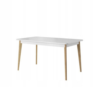 Stół rozkładany NORDICA 140-180 cm biały/dąb