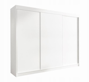 Szafa przesuwna DELMA II trzydrzwiowa 250 cm biały