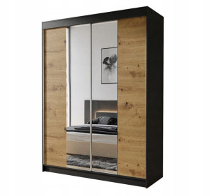Szafa przesuwna CAMARO II 150 lustro dąb artisan