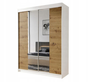 Szafa przesuwna CAMARO II lustro 150 dąb artisan