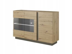 Duża nowoczesna komoda ARCON dąb artisan LED