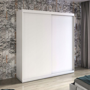 Szafa przesuwna BASTER X 200 cm biały mat