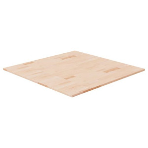 Kwadratowy blat do stolika, 80x80x1,5 cm, surowe drewno dębowe