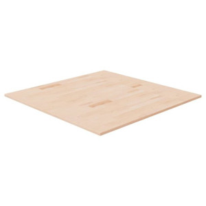 Kwadratowy blat do stolika, 90x90x1,5 cm, surowe drewno dębowe