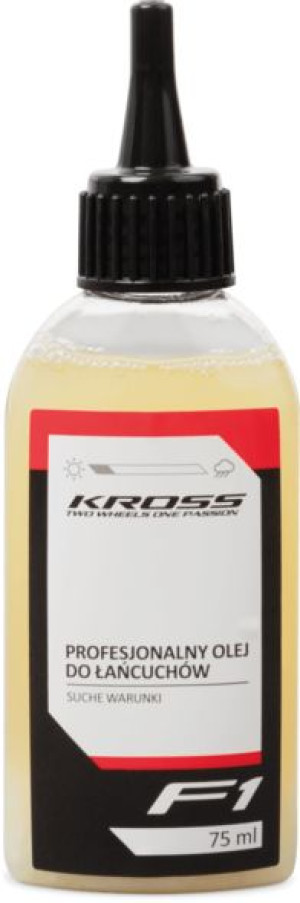 Olej do łańcuchów rowerowych Kross F1 suche warunki 75 ml
