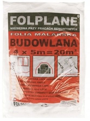 Folia Malarska Ochronna Budowlana 1,2kg 4x5=20m2