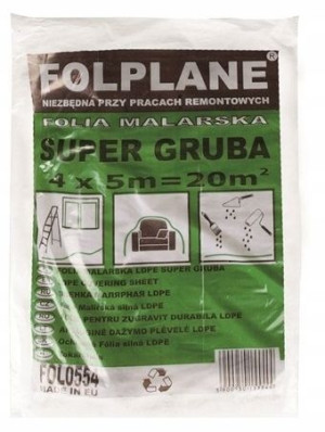 Folia Malarska Ochronna Super Gruba 0,9kg 4x5=20m2