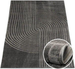 Dywan Zen Garden 04 ciemny szary 140x190