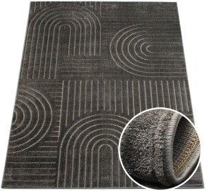 Dywan Zen Garden 03 ciemny szary 80x150