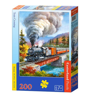Castorland Puzzle 200el. Train Crossing Układanka Pociąg