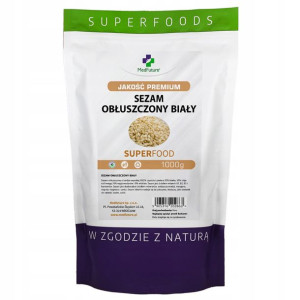 Sezam biały łuskany ziarno sezamu 1000 g