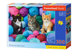 Castorland Puzzle 300el. Kittens In Yarn Store Układanka Kotki