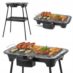 Grill ELEKTRYCZNY STOJĄCY ogrodowy NA BALKON 2000W