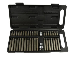 ZESTAW Bitów GEKO Stal CrV TORX HEX SPLINE 41 el.