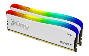 Pamięć RAM Kingston Fury Beast RGB White Limited Edition 32GB (2x16GB) DDR4
