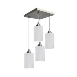 Bosco Mix Lampa Wisząca 4xe27 Max.60w Satyna/transparentny/biały V2