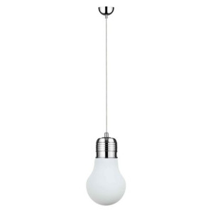 Bulb Lampa Wisząca 1xe27 Max.60w Chrom/transparentny/biały