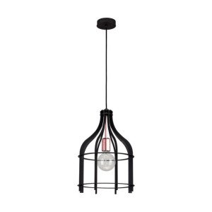 Riana Lampa Wisząca 1xe27 60w Stal/grafit