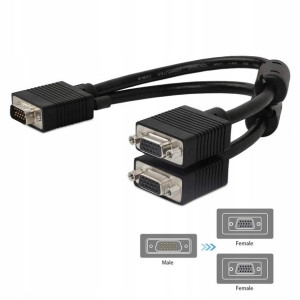Roździelacz 2x VGA Splitter d-sub