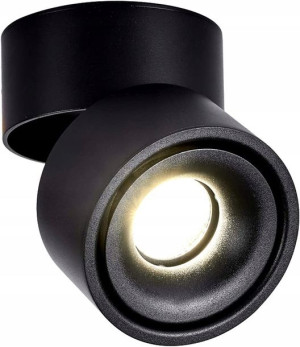 Spot tuba czarna lampa regulowana LED