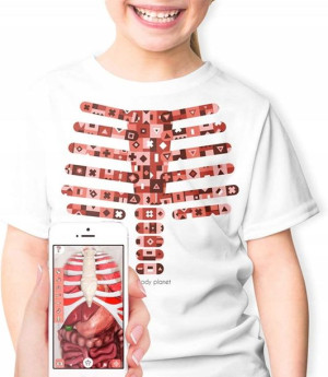 T-SHIRT VR ludzkie ciało zabawa i nauka XL