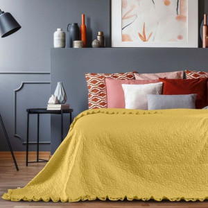 AmeliaHome Narzuta na łóżko 240x260 z falbanką TIL