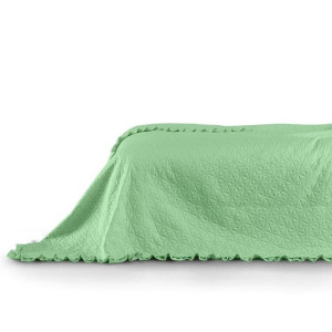 AmeliaHome Narzuta na łóżko 170x270 z falbanką TIL