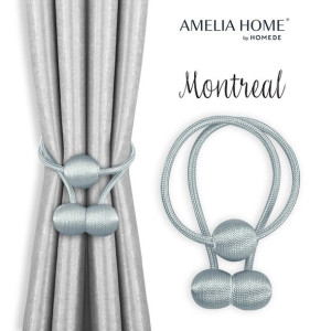 Upinacze do zasłon AH MONTREAL GREY 2PCS