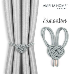 Upinacze do zasłon AH EDMONTON GREY 2PCS