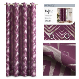 Zasłony AmeliaHome OXFORD PIRAMIDES 140X250