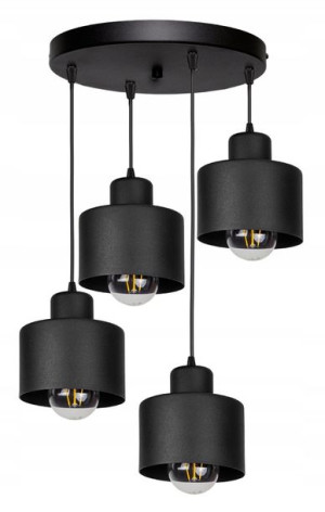 Lampa wisząca industrialna 4xE27